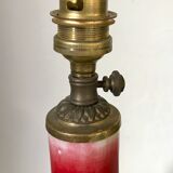 Vintage enamelled porcelain lamp