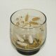 Lot 8 verres fumés épis de blé Luminarc années 70