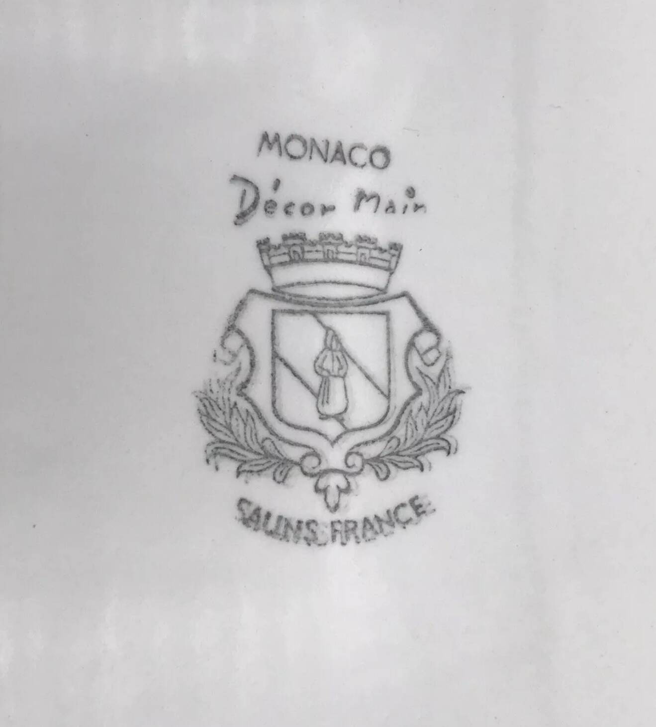 Vintage rectangular earthenware dish, Monaco model by SALINS