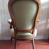 Almond green velvet convertible