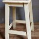 Wooden workshop stool with old patina
