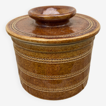 Sandstone water dish signed Poterie du Berry