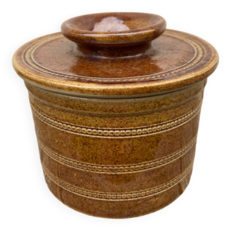 Sandstone water dish signed Poterie du Berry