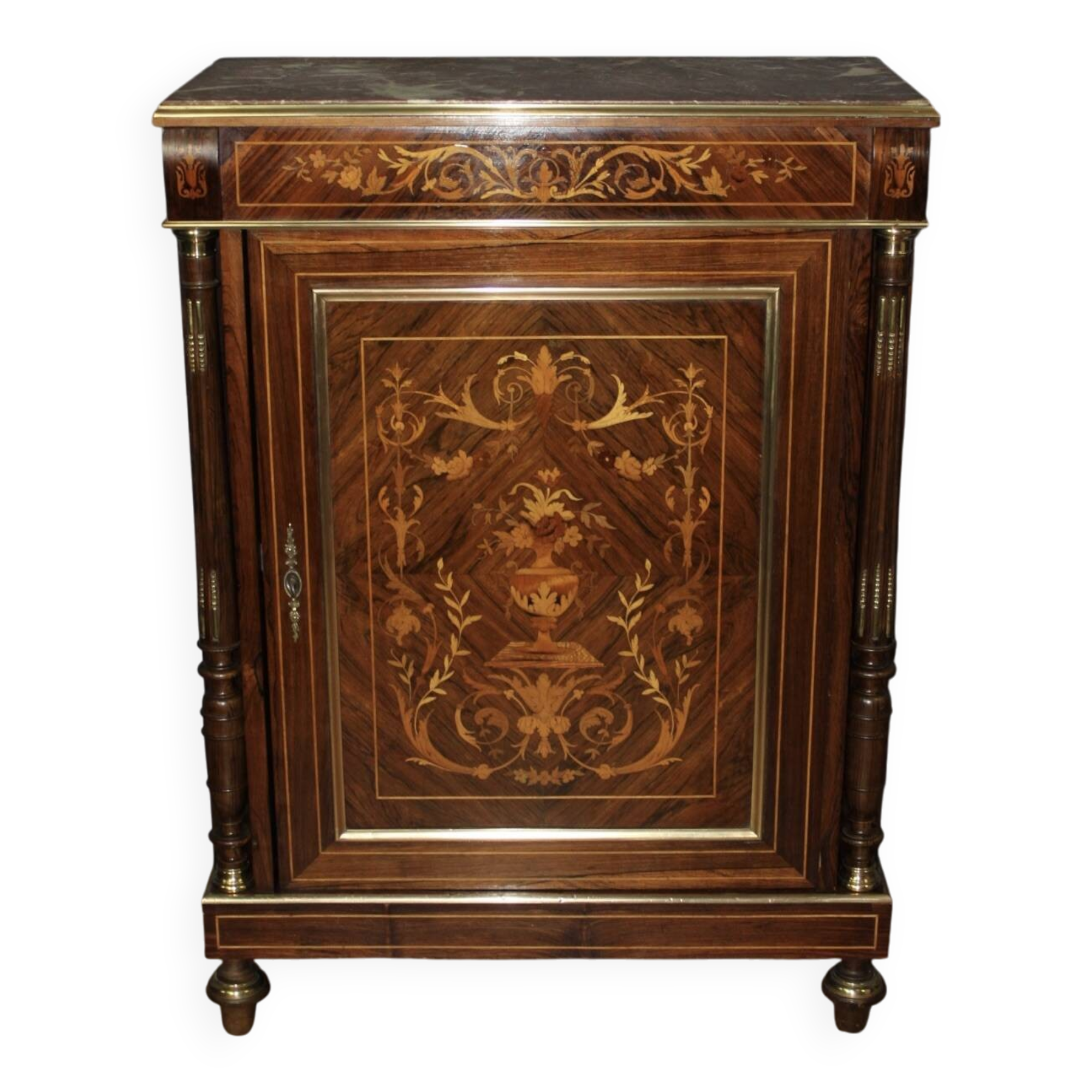 Napoleon III Support Buffet in 19th century marquetry