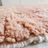 Large Berber rug Beni Ouarain ochre mottled wool