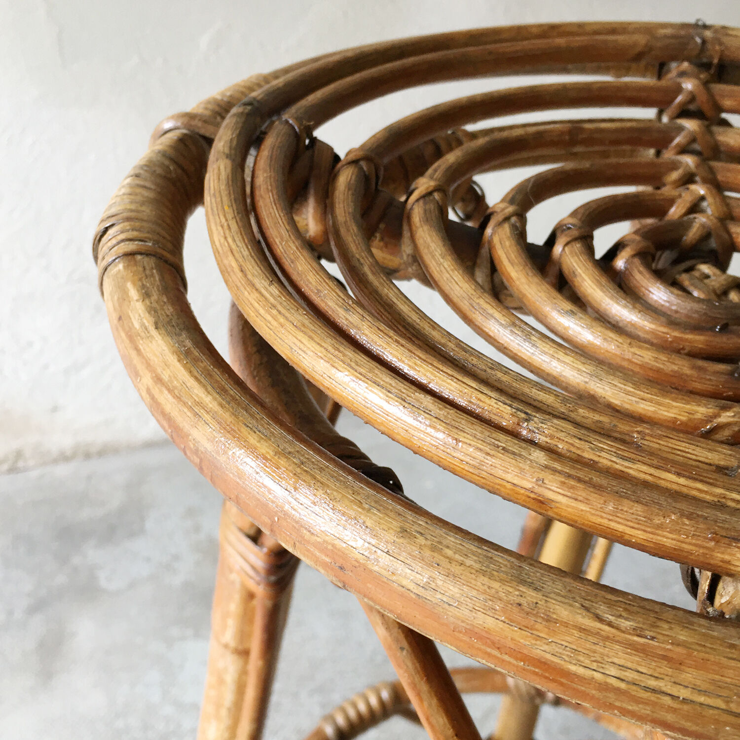 Rattan stool