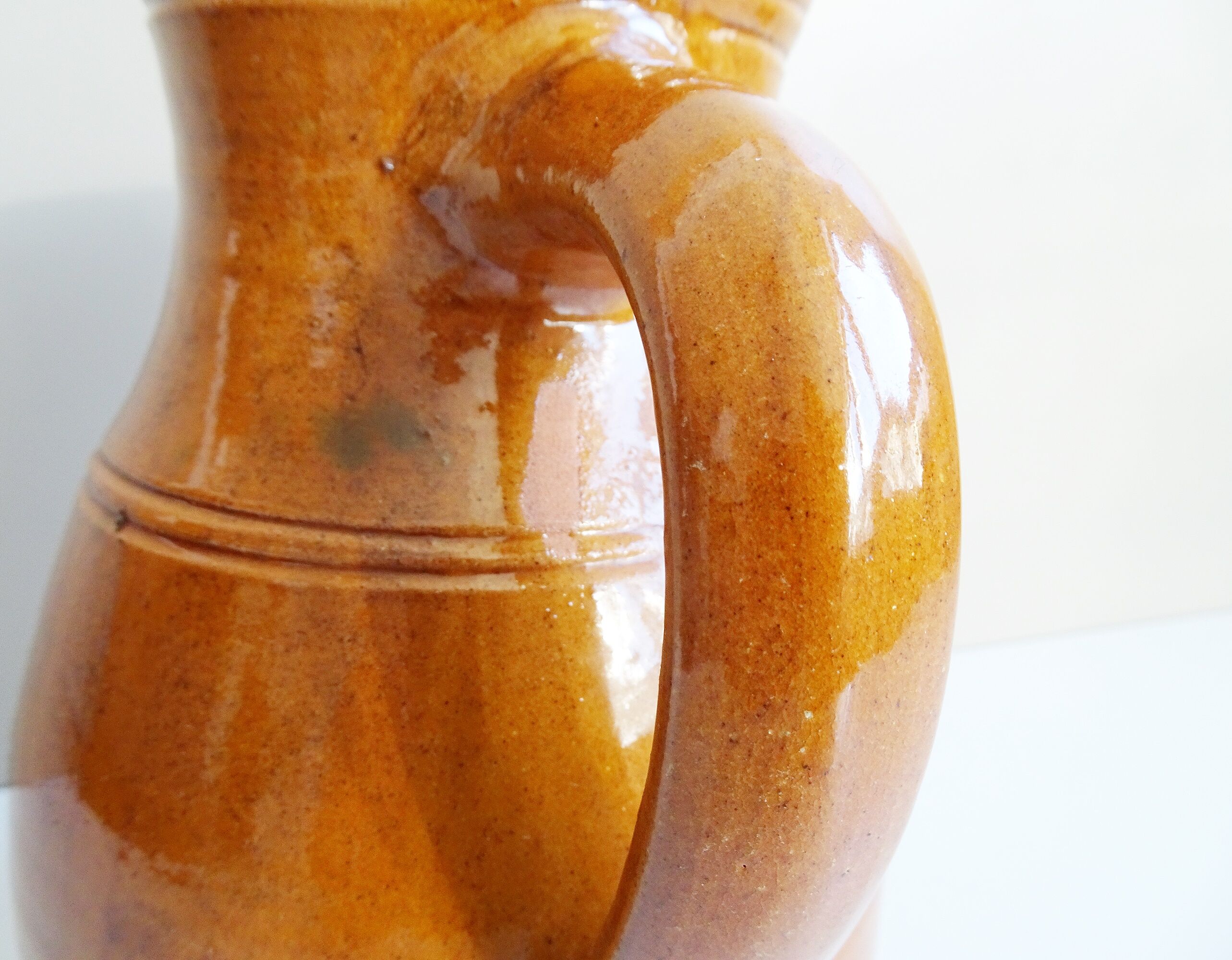 Handmade stoneware jug