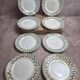 Set of 8 dessert plates Saint-Amand Hamage model Marceau – antique earthenware