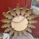 Metal flower mirror