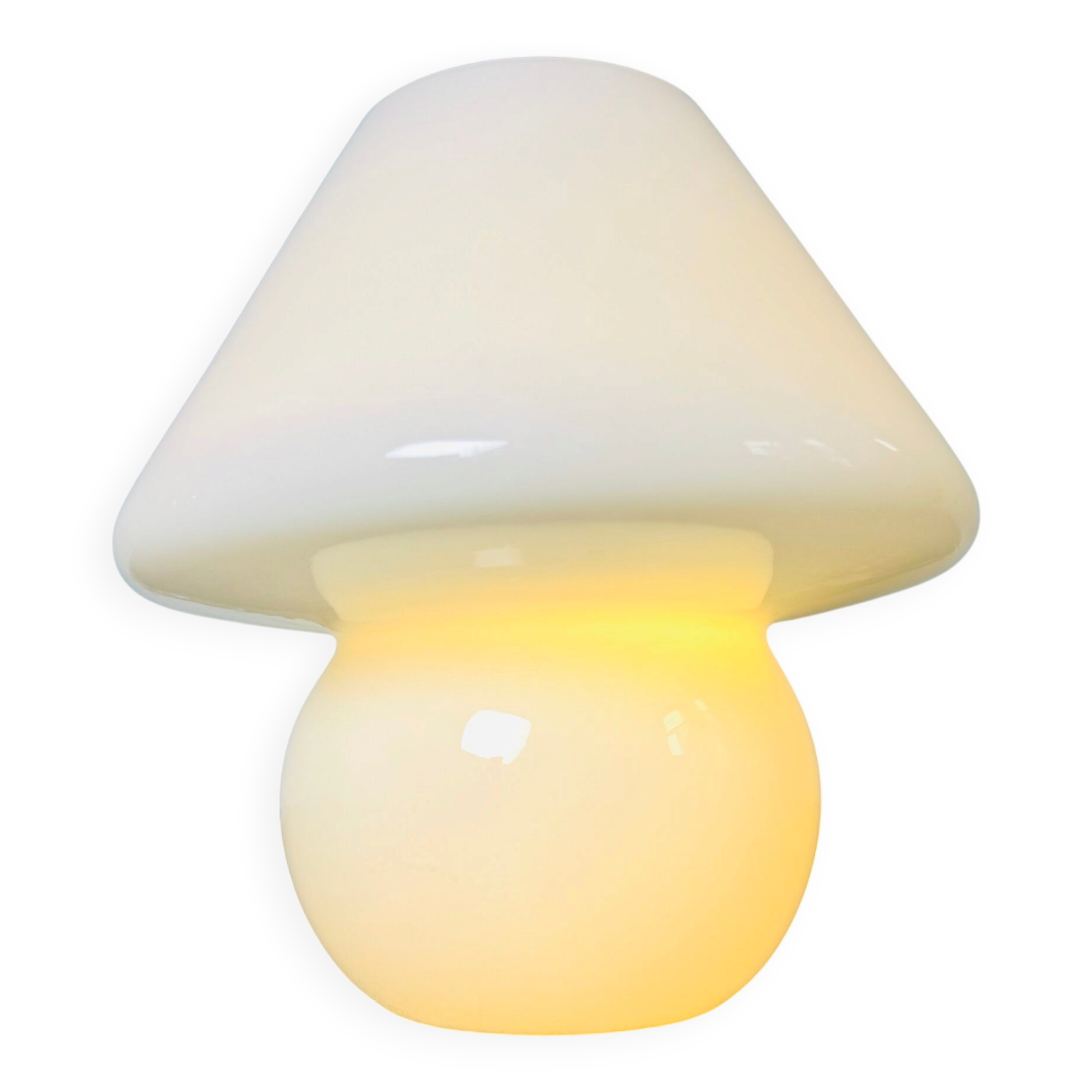 Opaline Glass Mushroom Table Lamp By Paolo Venini For Venini, Italy 1970S