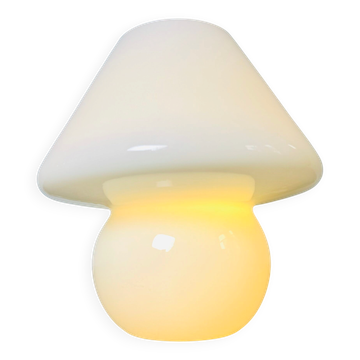 Opaline Glass Mushroom Table Lamp By Paolo Venini For Venini, Italy 1970S