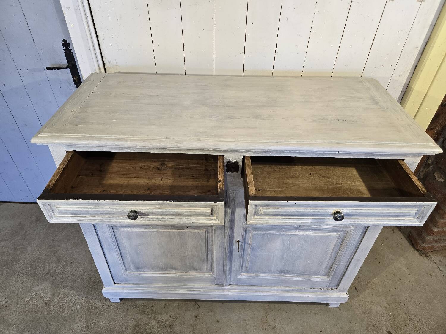 Louis Philippe style 2-door, 2-drawer sideboard