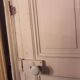 Haussmannian door 83x219 with old glazed transom frame 100x310 interior