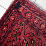 Tapis vintage afghan Ersari fait main en laine – 84 x 296 cm – Années 1970