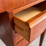 Vintage Danish free standing desk teak