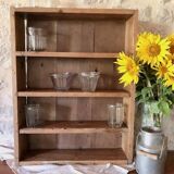 Antique wooden craft shelf