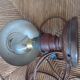 Bedside lamp copper and wood