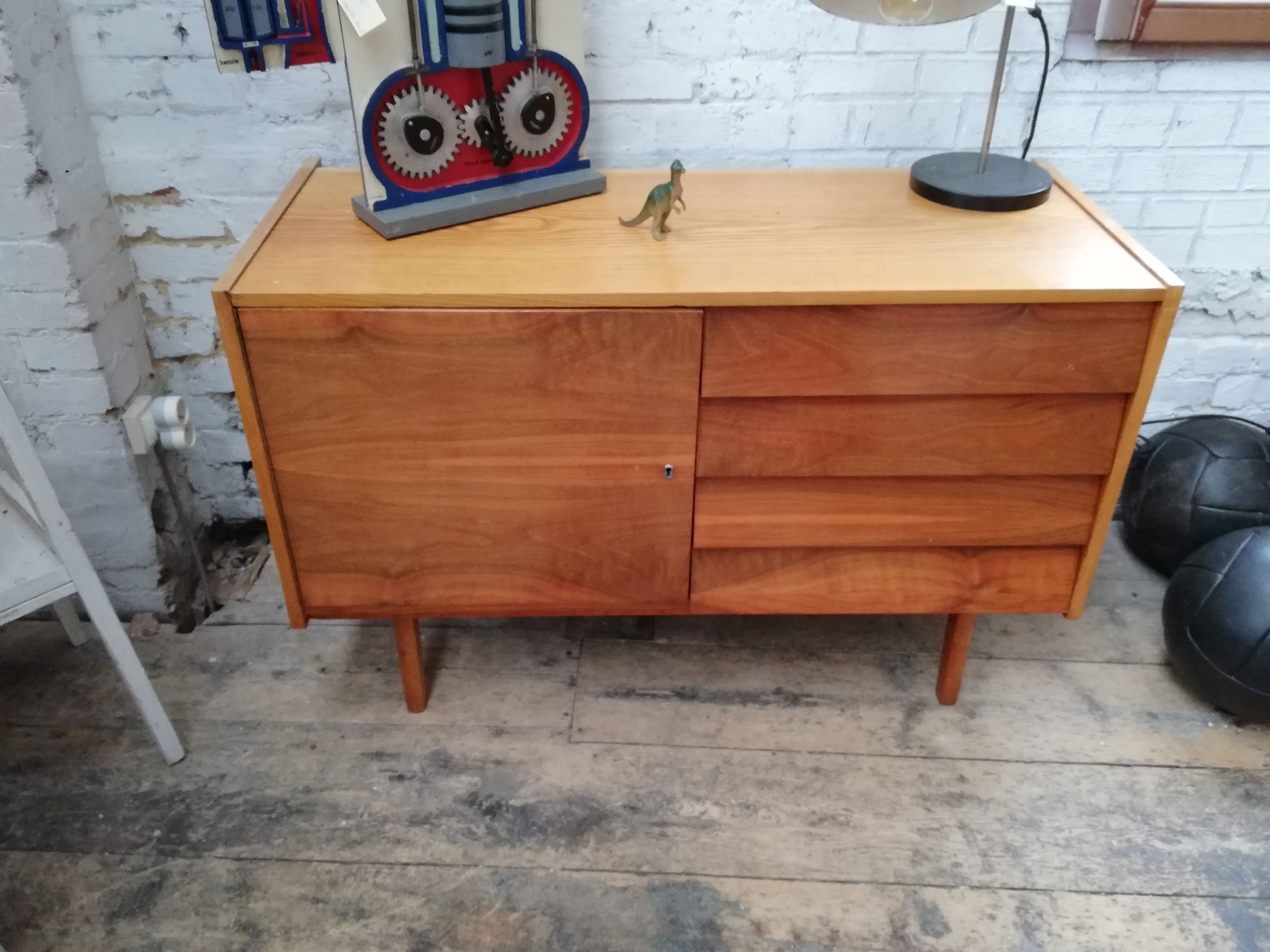 Vintage chest of drawers, Czech row1960, Jiří Jiroutek, vintage