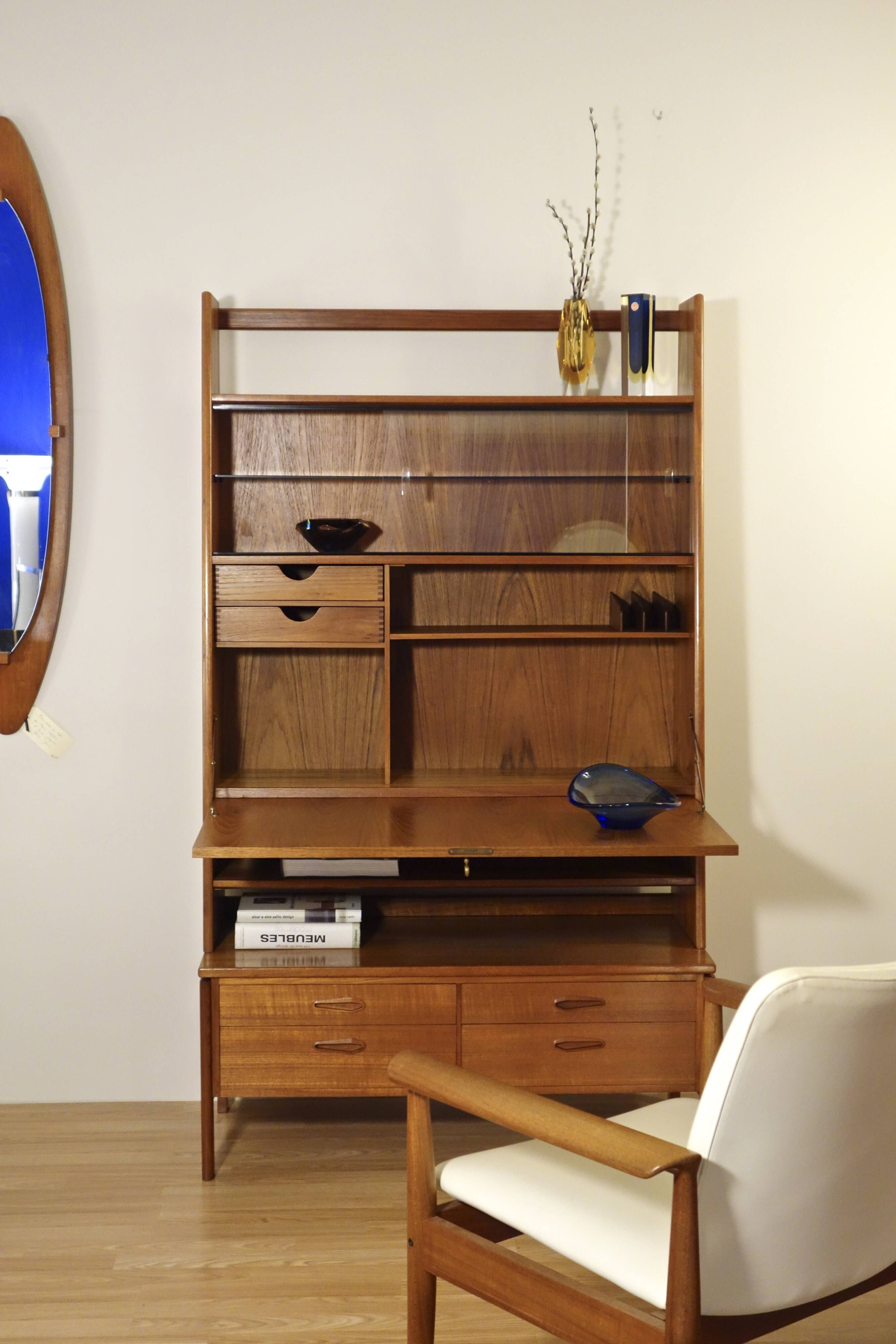 Danish secretary in light rosewood by Arne Wahl Iversen 1960