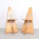Lundi-sit adjustable wooden chairs, Lundia 1980s