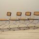 Set of four chairs, Bauhaus design, 1960s, production: Italy