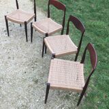 4 Danish chairs 60