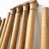 Set of solid oak columns and half-columns