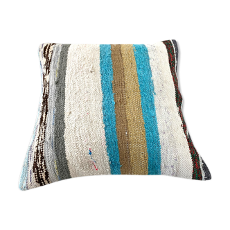 Vintage Turkish kilim cushion cover 45x45cm