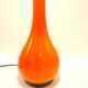 Orange opaline lamp