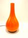 Orange opaline lamp