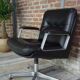 Fauteuil de bureau en cuir " Vaghi "design italien