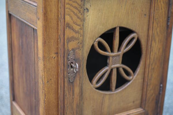 Meuble bois vintage, meuble confiturier, cabinet bois, meuble de rangement