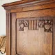Antique carved wooden bonnetière – Art Deco / Art Nouveau style