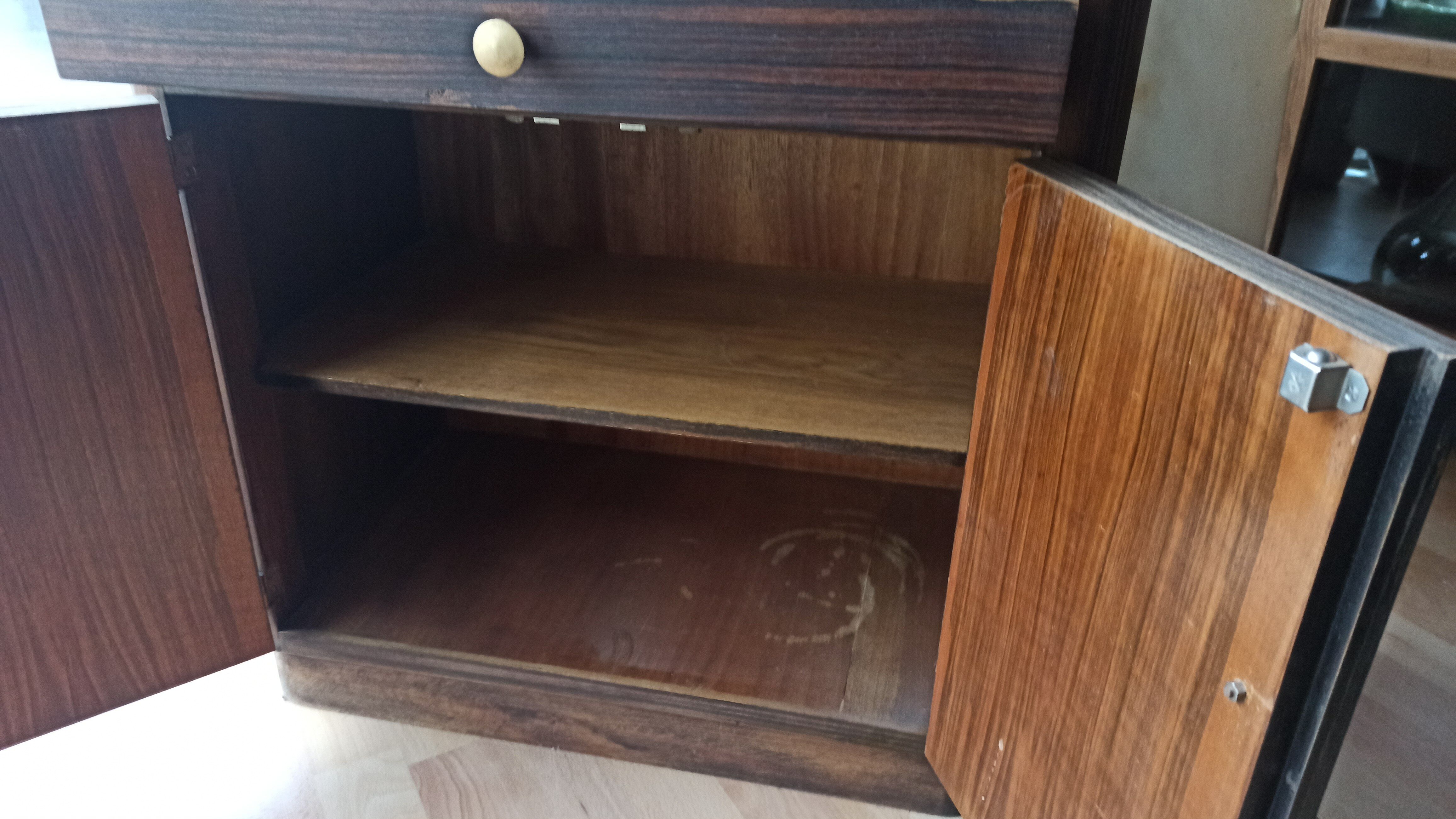 Meuble art déco bois macassar