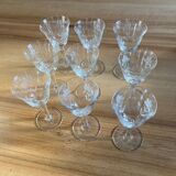 Set of 9 glasses for the aperitif