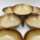 Lot 7 Flamed Stoneware Soup Plates 1970