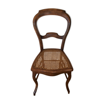 Chaise de style Napoléon III cannée