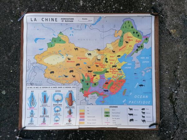 Ancienne carte MDI Chine - URSS