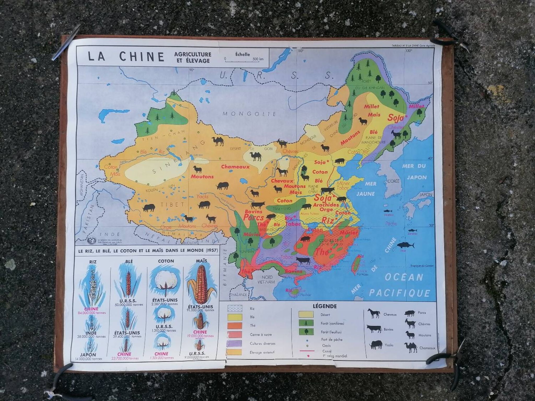 Old MDI map China - USSR
