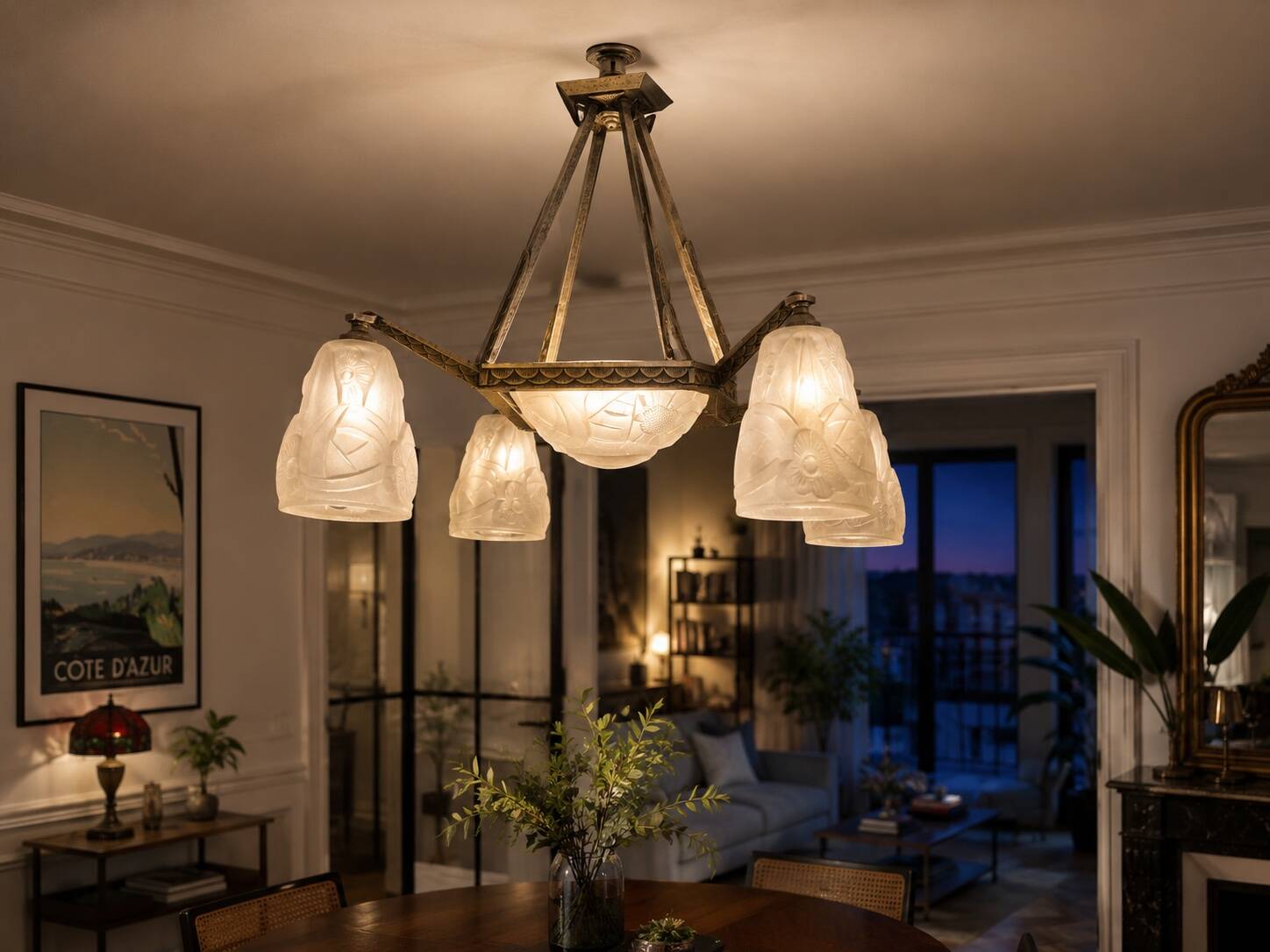 Art Deco chandelier
