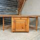 Antique Swedish table folding table with plenty of storage space