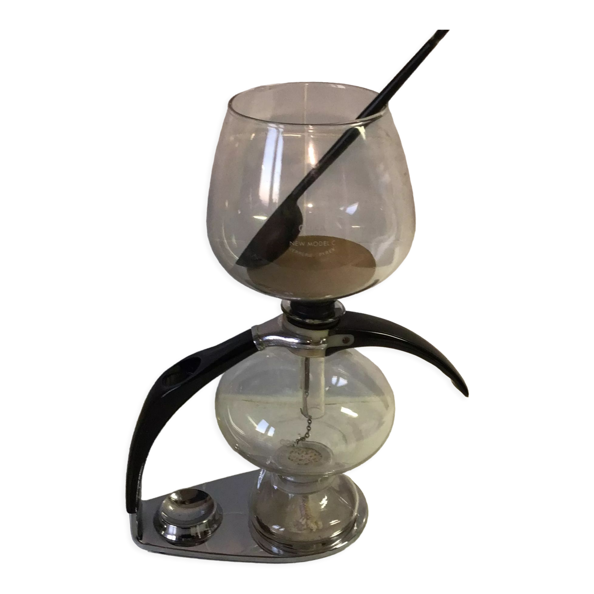 Cona coffee maker with depression model C 8 to 10 cups in perfect condition (chrome glass bakelite)