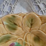 10 dessert plates in Sarreguemines barbotine