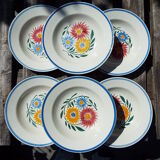 6 assiettes creuses HBCM