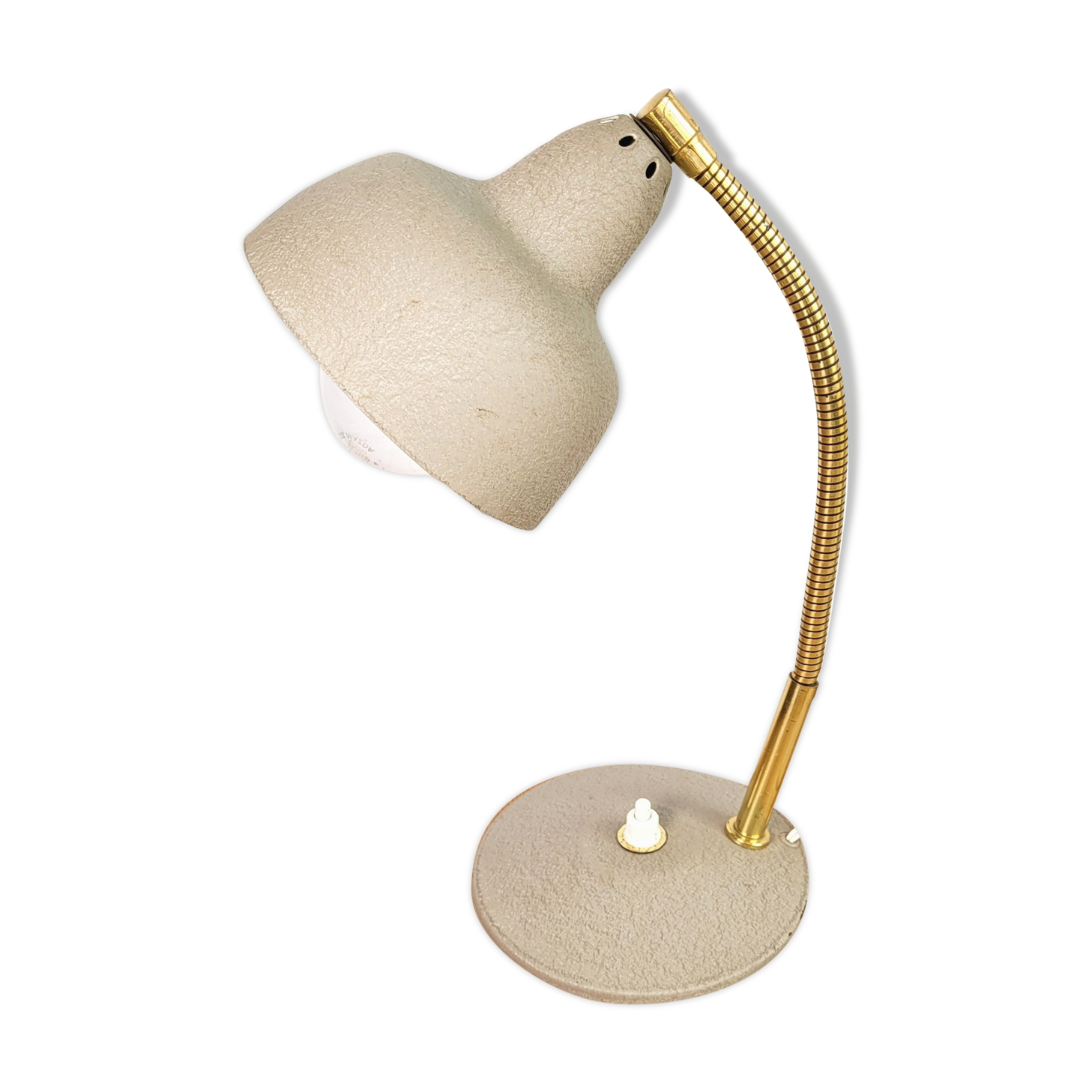 Lampe à poser grise Aluminor