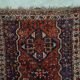 Antique Persian Shiraz carpet, 1900s, 225x162 cm