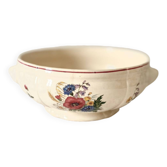 Bottom of tureen or salad bowl Digoin Sarreguemines model Agreste