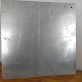 Vintage metal plate deposit supergaz 60s industrial