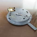 Ceiling lamp "half sphere" in white opaline 60s 70s