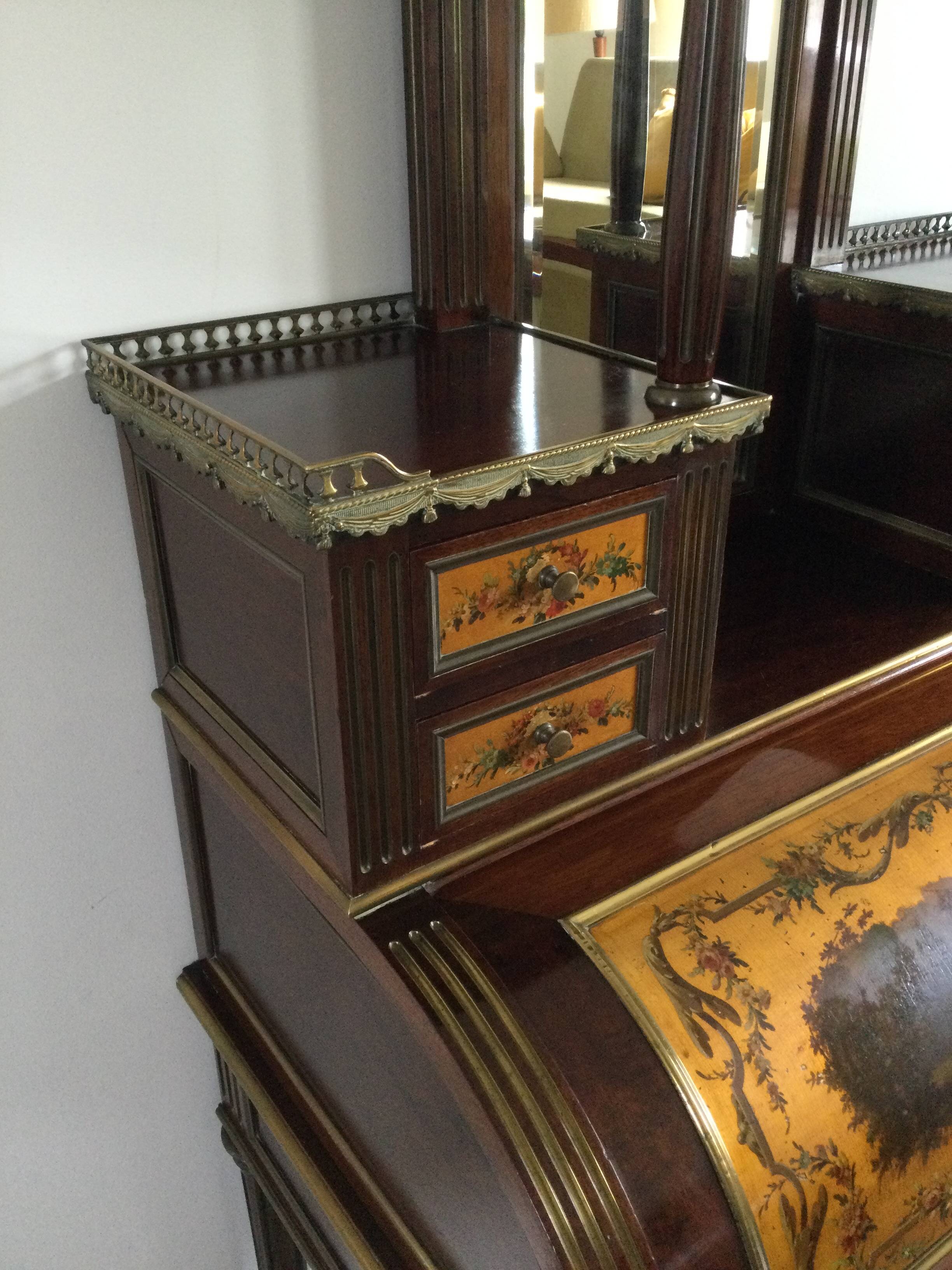Louis XVI Style Mahogany Bonheur Du Jour